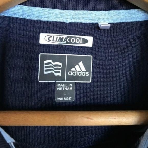 Adidas Climacool Striped Polo Men’s Embroidered Lo - Picture 6 of 6